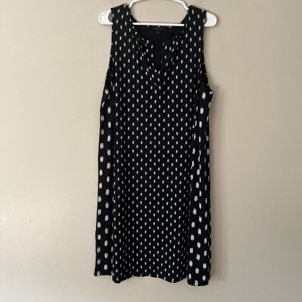 J Jill Wearever Sleeveless Black Dress Women’s Size Large